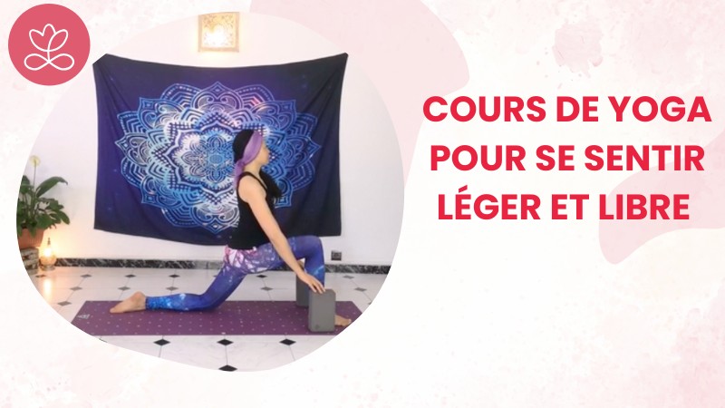 Jour 22. Cours de yoga pour se sentir léger et libre avec Aline Rakotoson Babelon (38 min)